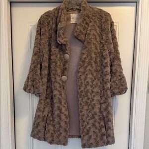 Altar'd State Cozy Tan Teddy Jacket